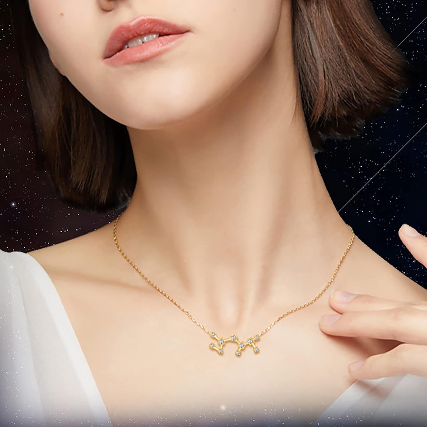 2PCS Zodiac Sign Necklace for Women