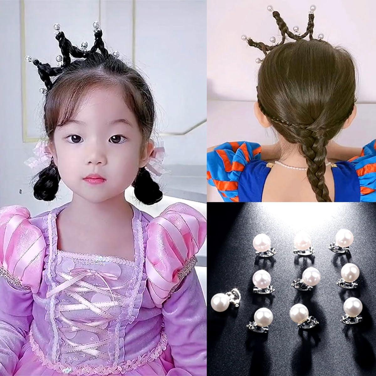 ✨ 30Pcs Mini Pearl Hair Pins – Elegant White Pearl Hair Accessories for Women & Girls