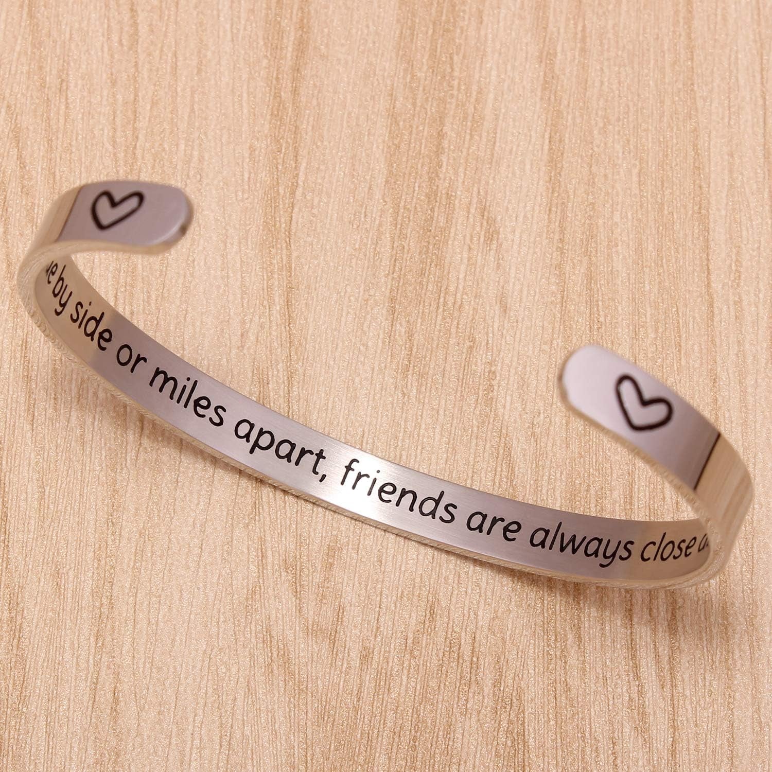 Inspirational Cuff Bracelet Bangle for Women & Teen Girls – Motivational Quote Jewelry, Birthday & Friendship Gift for Her, Mom