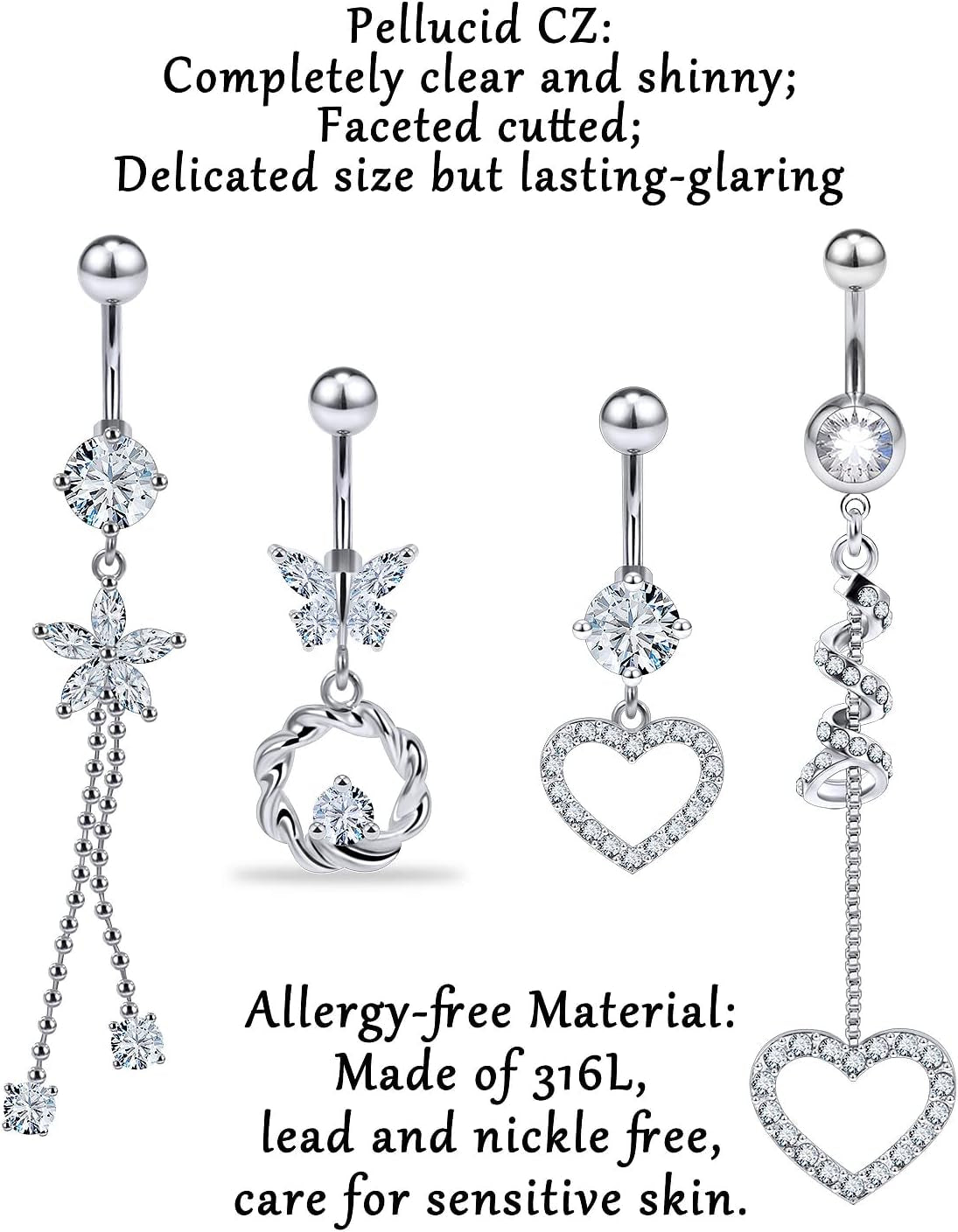 Dangle Belly Button Rings Belly Button Ring Belly Rings Belly Piercing Jewelry Belly Piercing Belly Button Rings Long Belly Button Rings Belly Ring Navel Rings Belly Rings Dangling