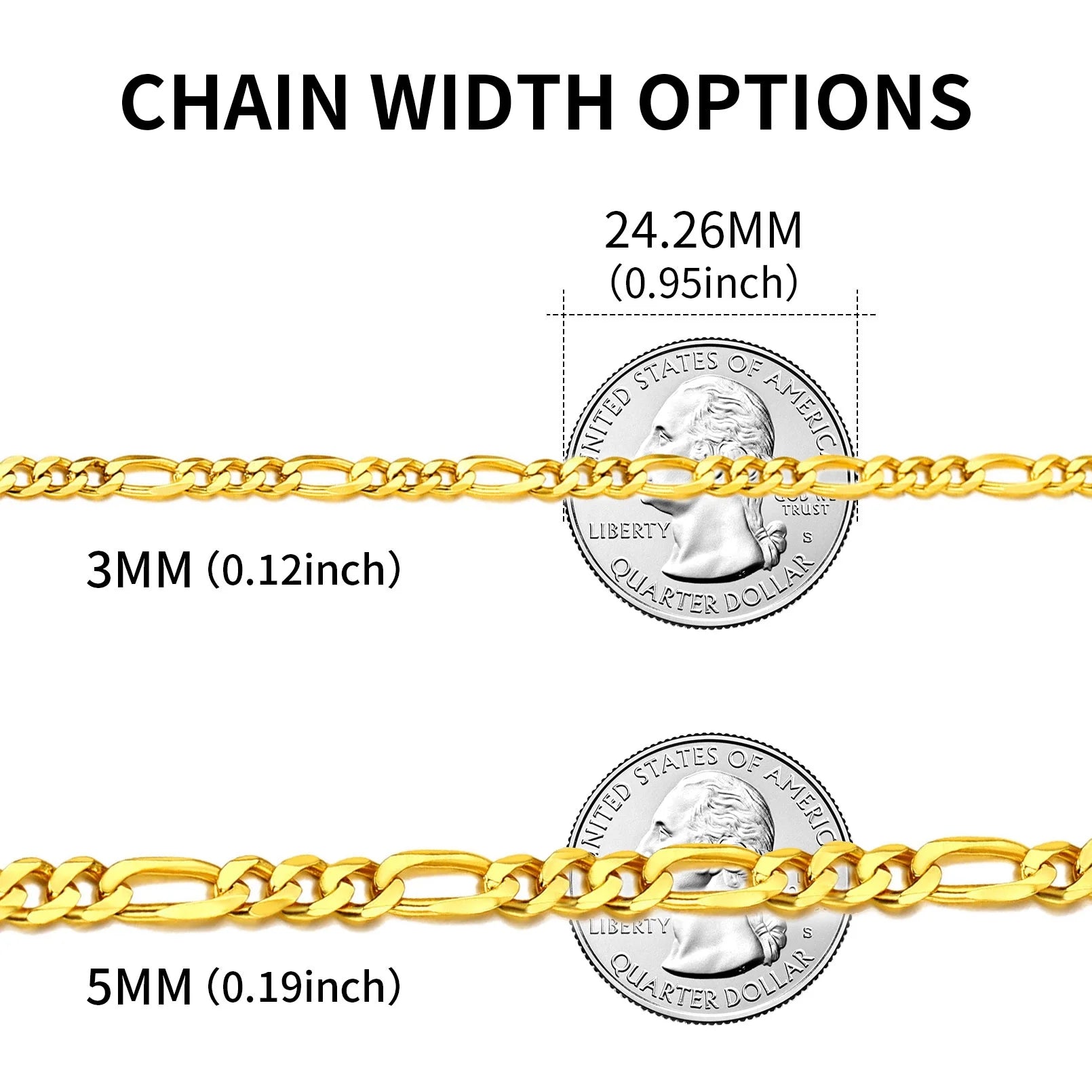 14K Gold Plated Italian 5MM Figaro Chain Necklace for Men & Women – 925 Sterling Silver Core, Classic Style, Daily Wear Gift with Box for Valentine’s Day, Birthday, or Party