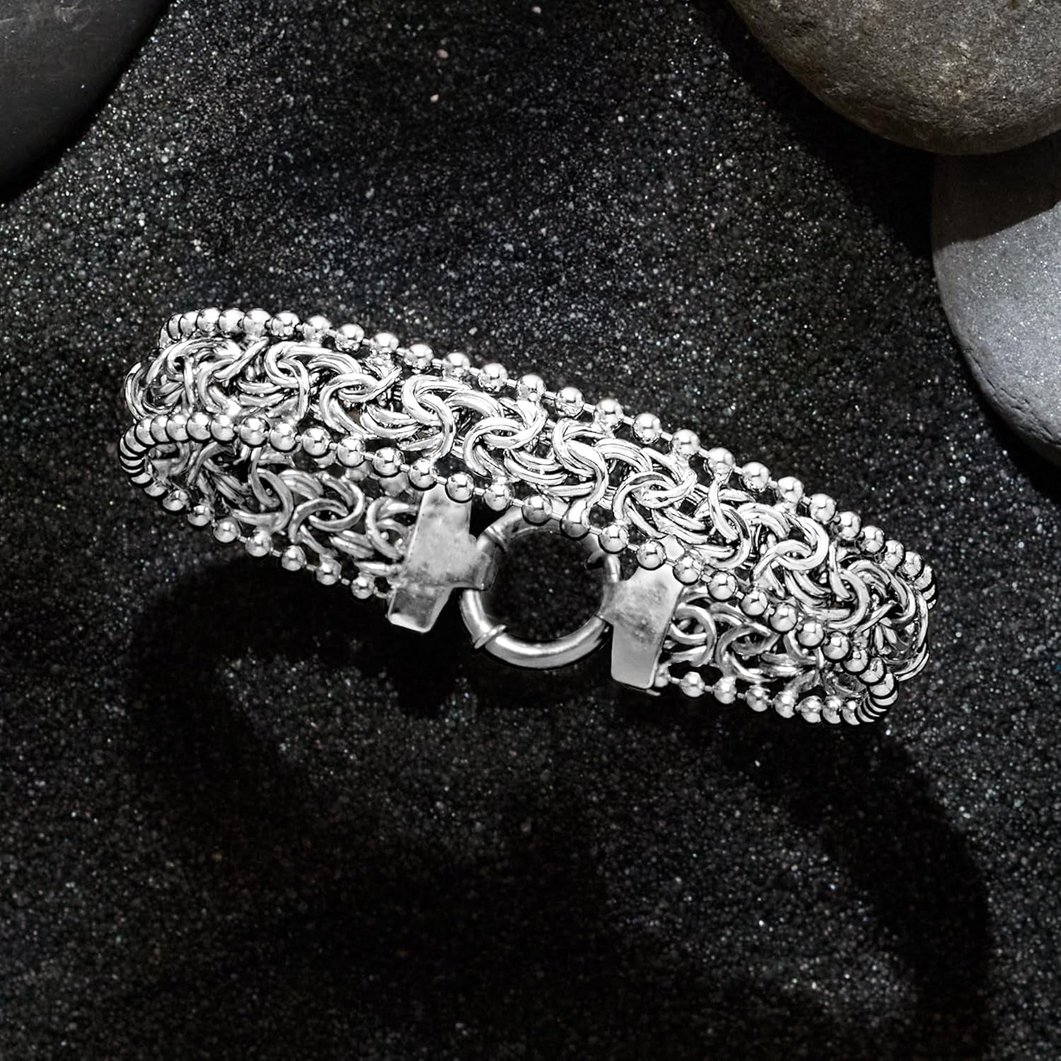Byzantine Beaded-Edge Bracelet – Elegant Women&