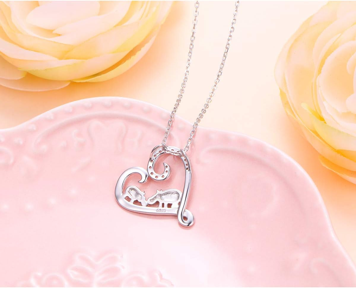 Forever Love Heart Pendant Necklace – S925 Sterling Silver