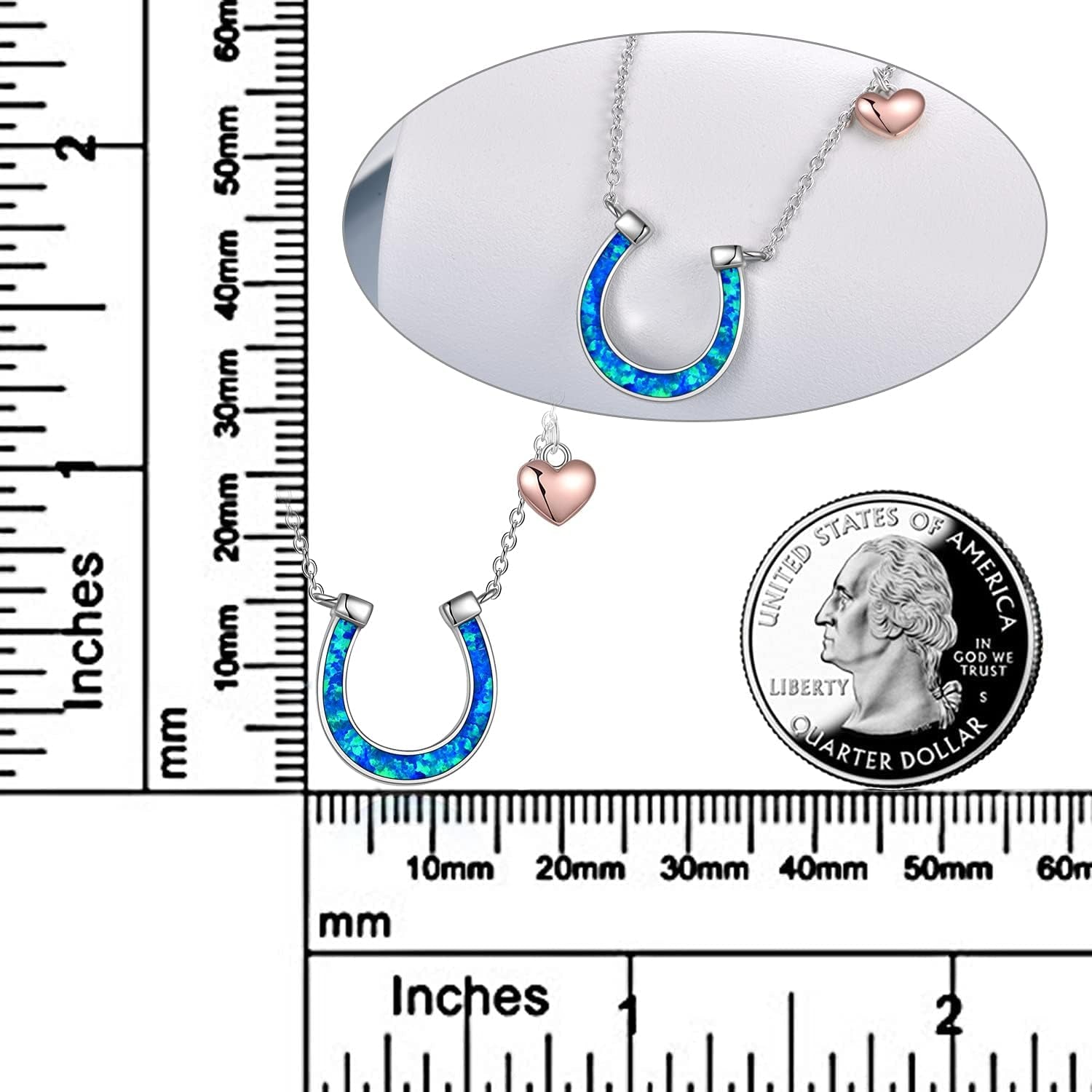 Horseshoe Necklace for Women – Sterling Silver Horse Jewelry Gift