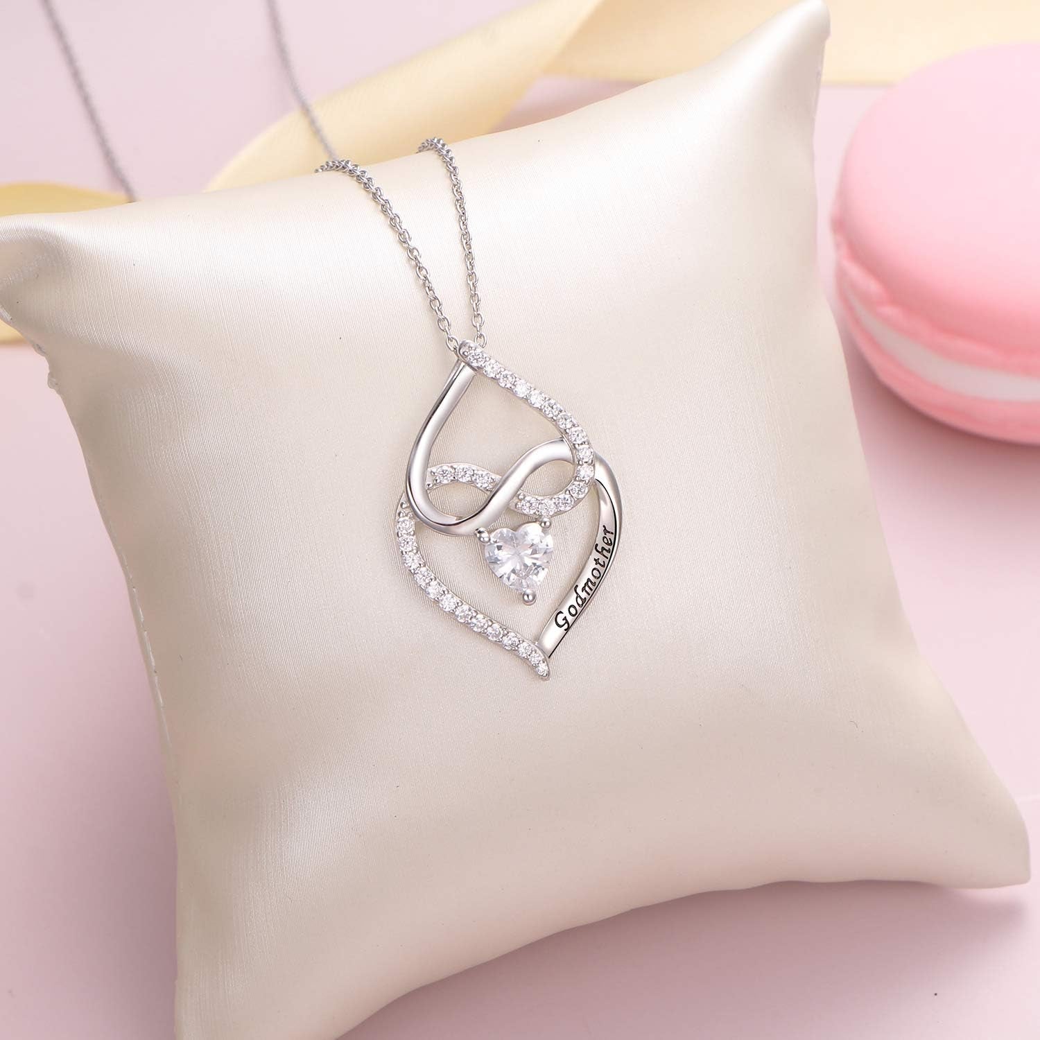 Mother Necklace – Sterling Silver Mom & Child Forever Love Pendant