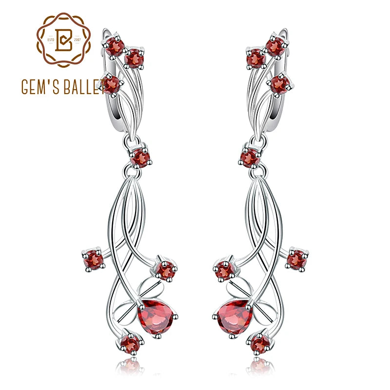 Flower Design 3.89T Natural Sky Blue Topaz Gemstone Drop Earrings – 925 Sterling Silver Bridal Wedding Jewelry
