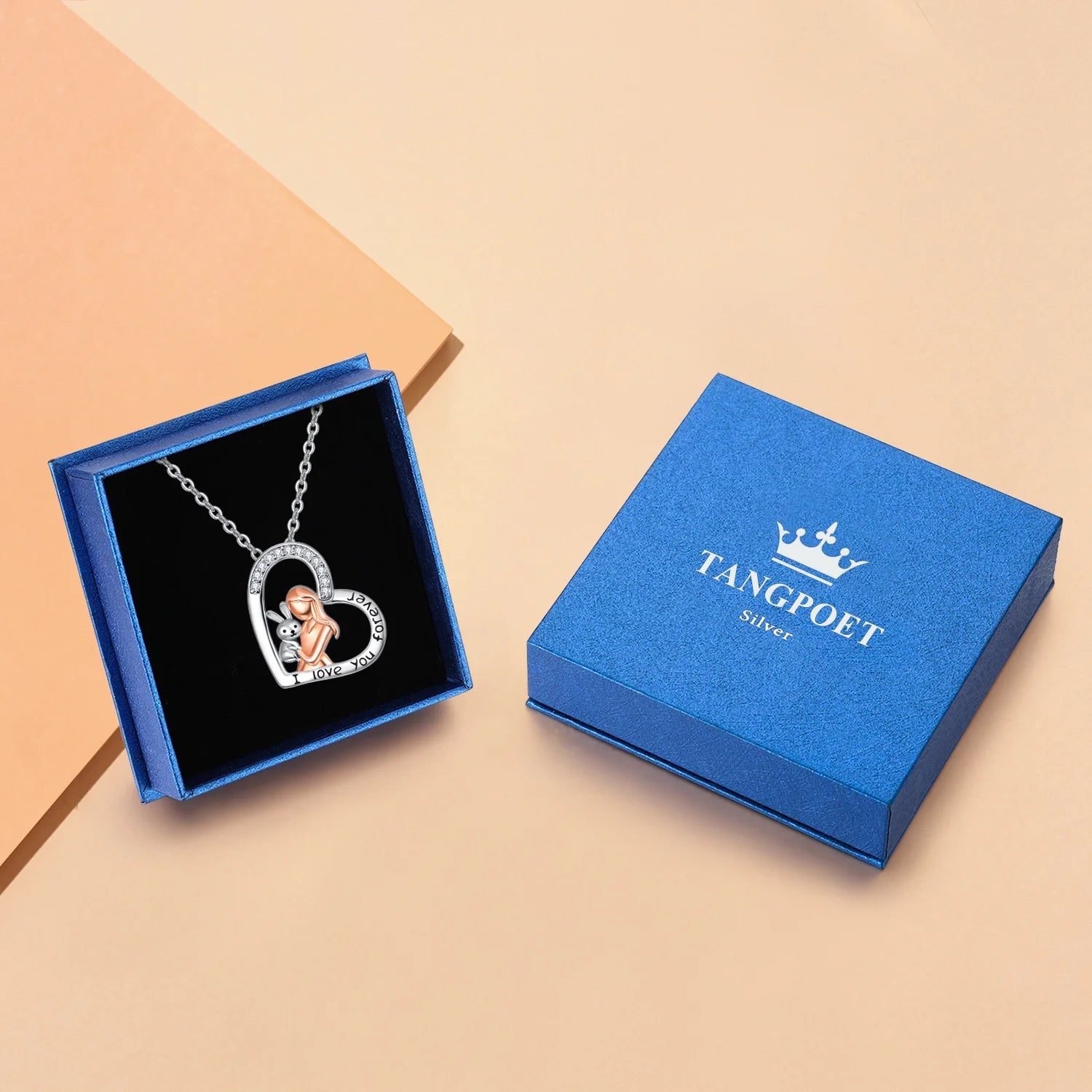 Sterling Silver Rabbit Pendant Necklace – Adorable Gift for Women