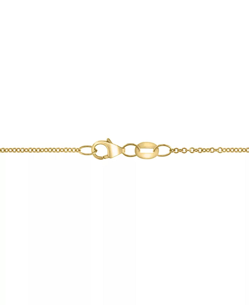 EFFY® Diamond Interlocking Open Drop Pendant Necklace – 1/6 Ct. T.W., 14K Tricolor Gold