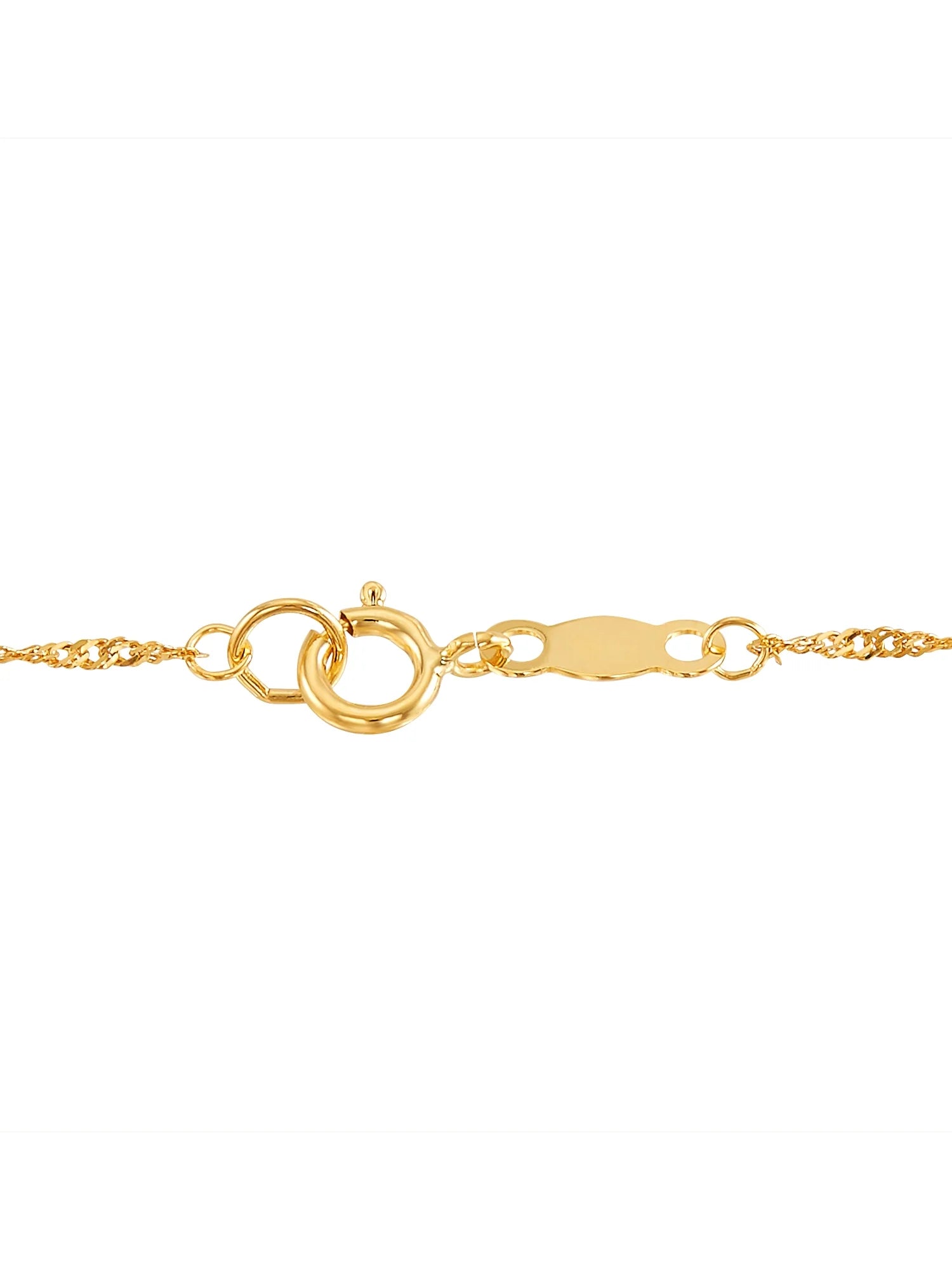 10K Yellow, White & Pink Gold Puffed Heart Necklace – 18"