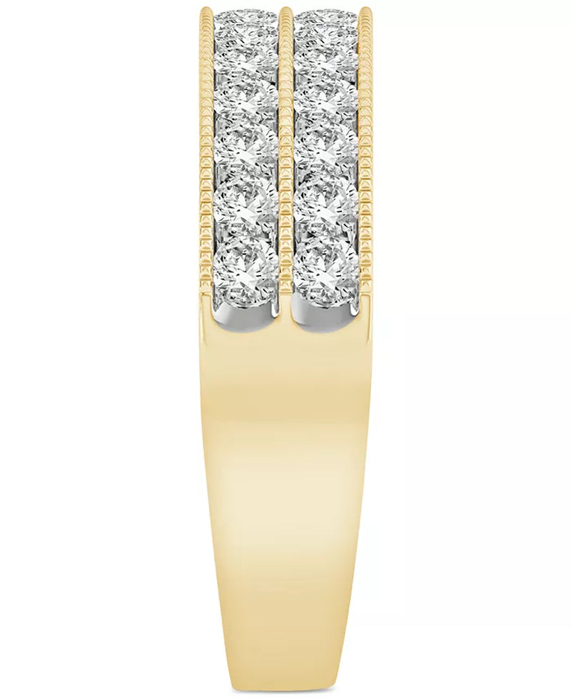 Diamond Two-Row Band – 1/2 Ct. T.W. in 14K White Gold