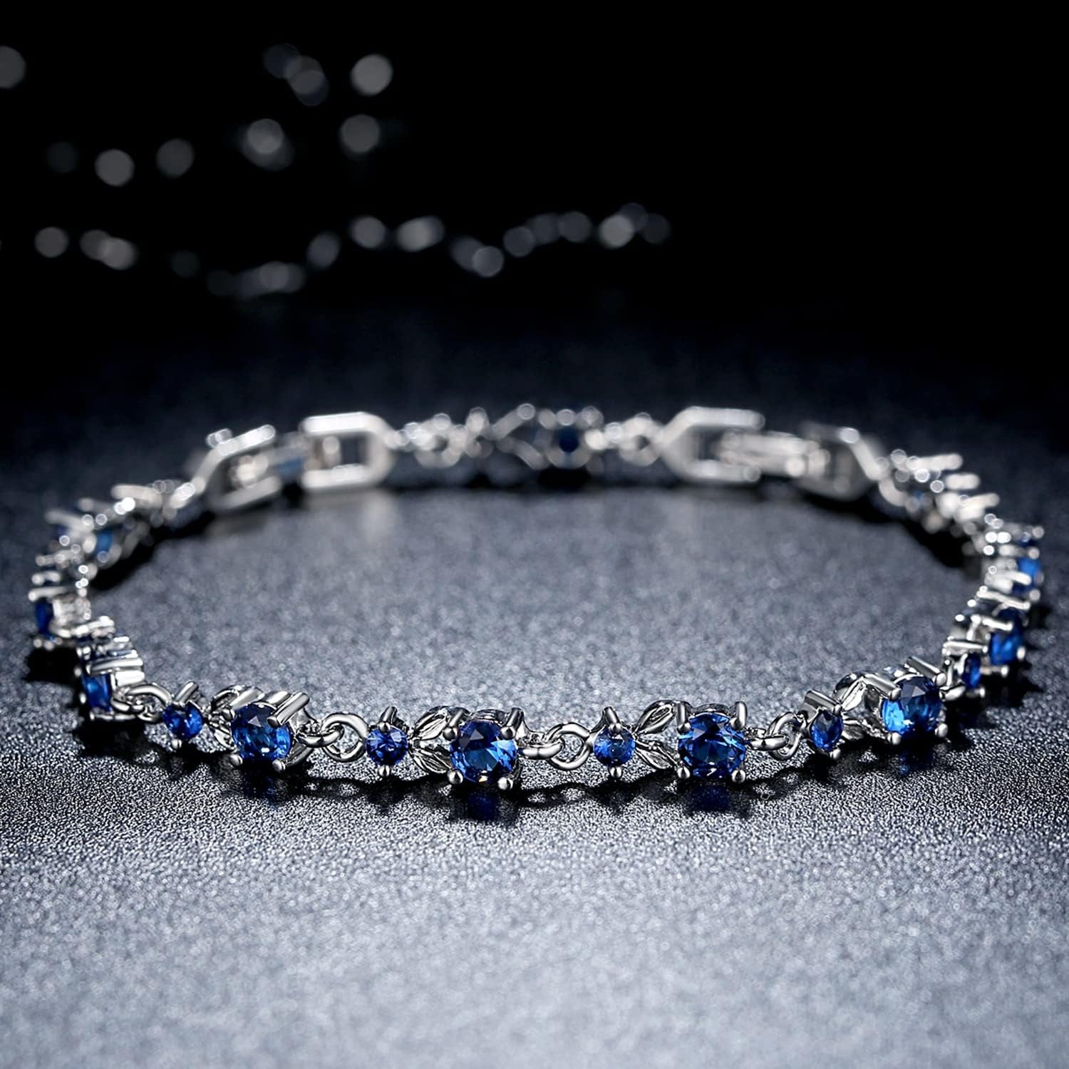 White Gold Plated 3mm CZ Tennis Bracelet – Classic Wedding Jewelry for Brides, Adjustable 6.5–8”
