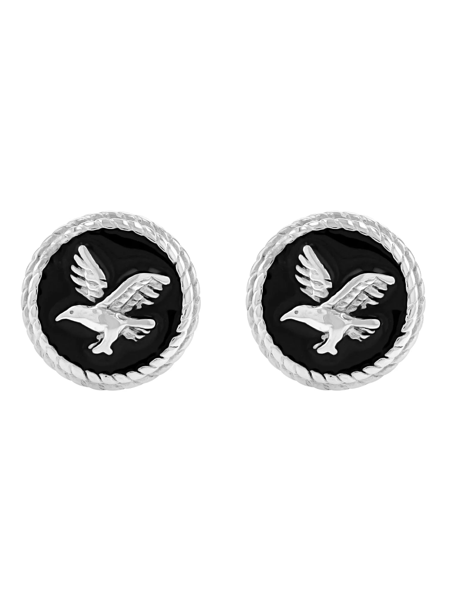 Men’s Two-Tone Eagle Cuff Links – Stainless Steel