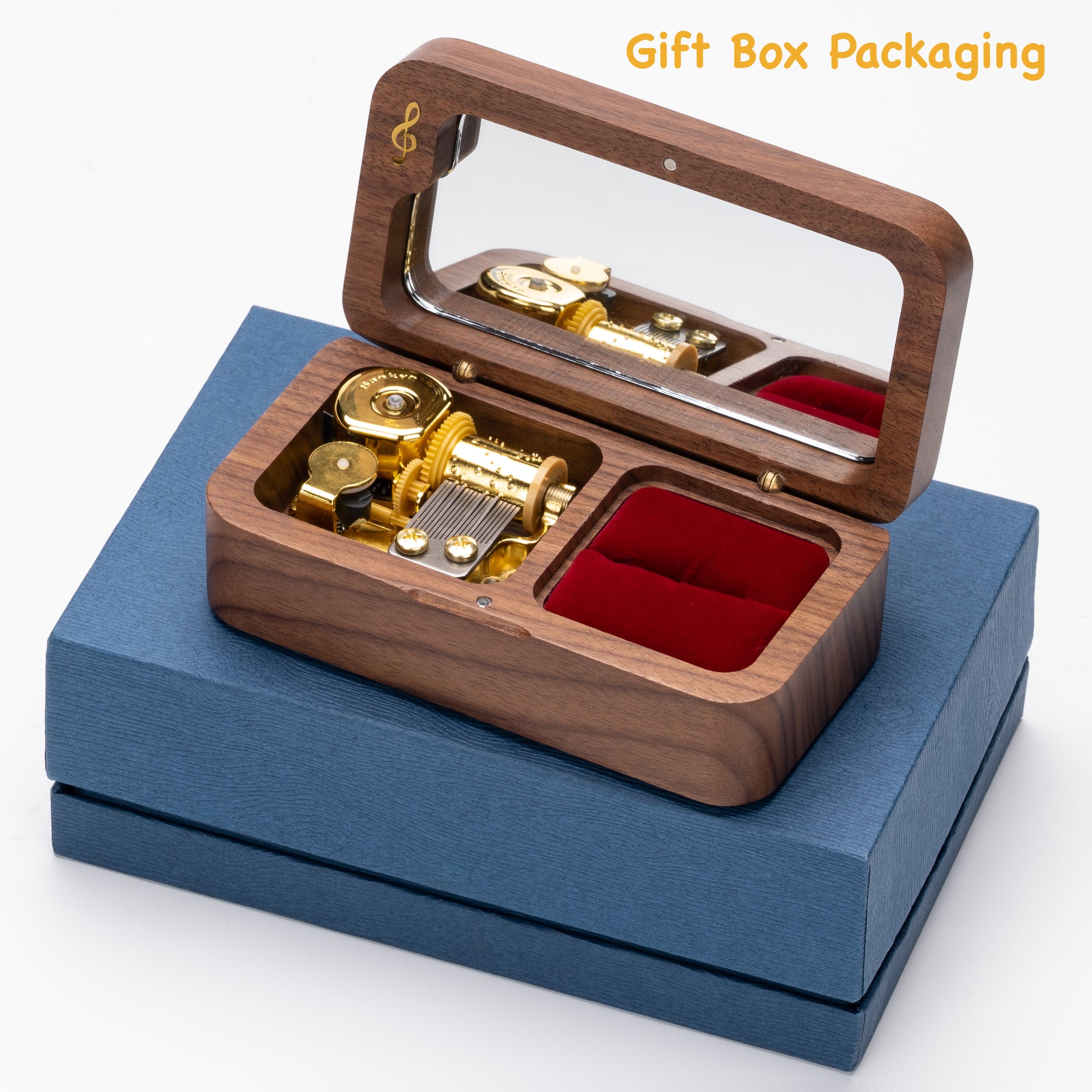 You Are My Sunshine Music Box – Walnut Wood Gift for Women, Moms, Daughters, Wives & Sisters