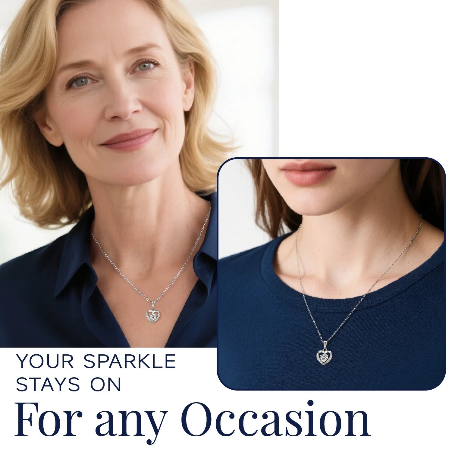 ๐ 1 Carat Moissanite Heart Pendant Necklace for Women โ 925 Sterling Silver Romantic Jewelry Gift for Her