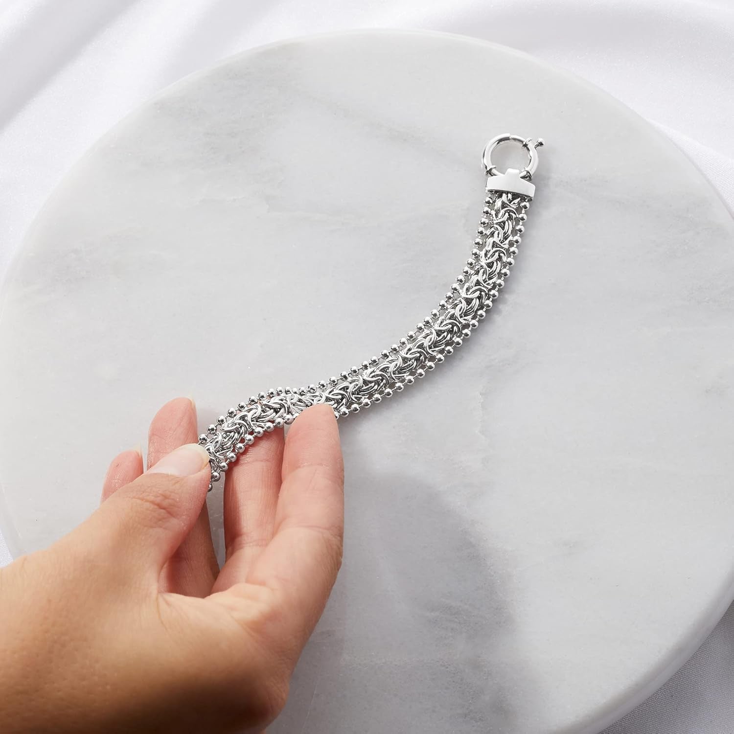Byzantine Beaded-Edge Bracelet – Elegant Women&