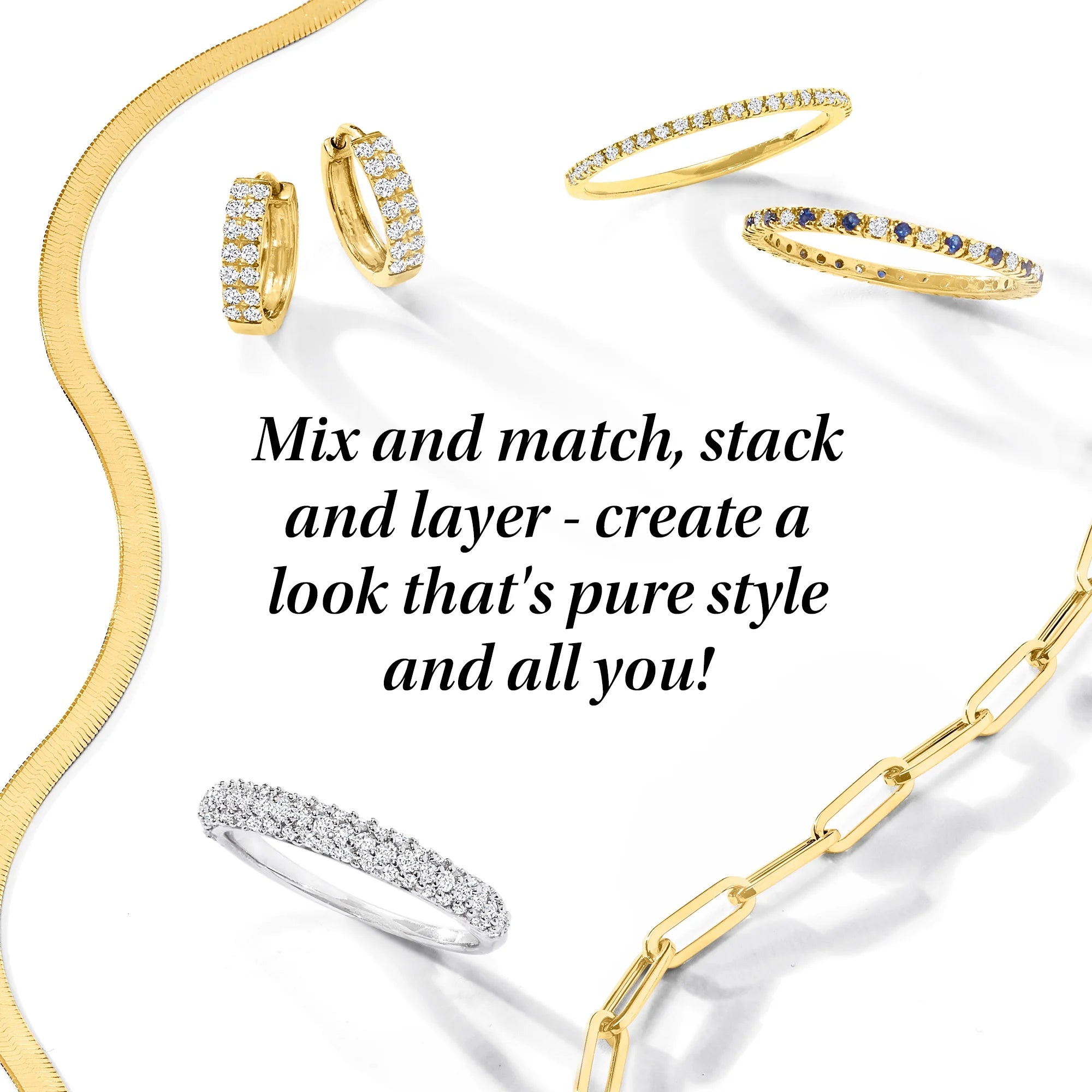 Pure Collection Italian 14K Yellow Gold Bismark-Link Bracelet for Women
