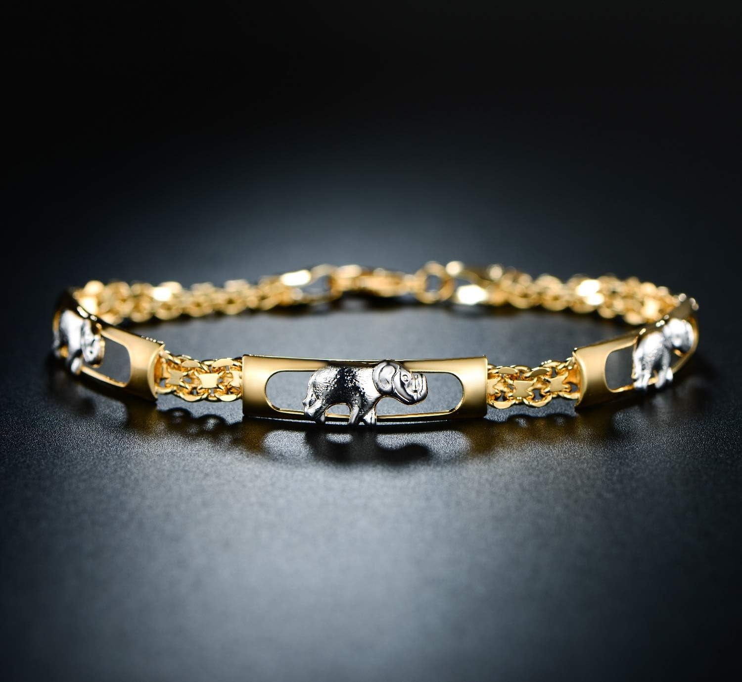 18K Gold Plated Elephant Bracelet – Elegant Elephant Jewelry & Gifts for Women