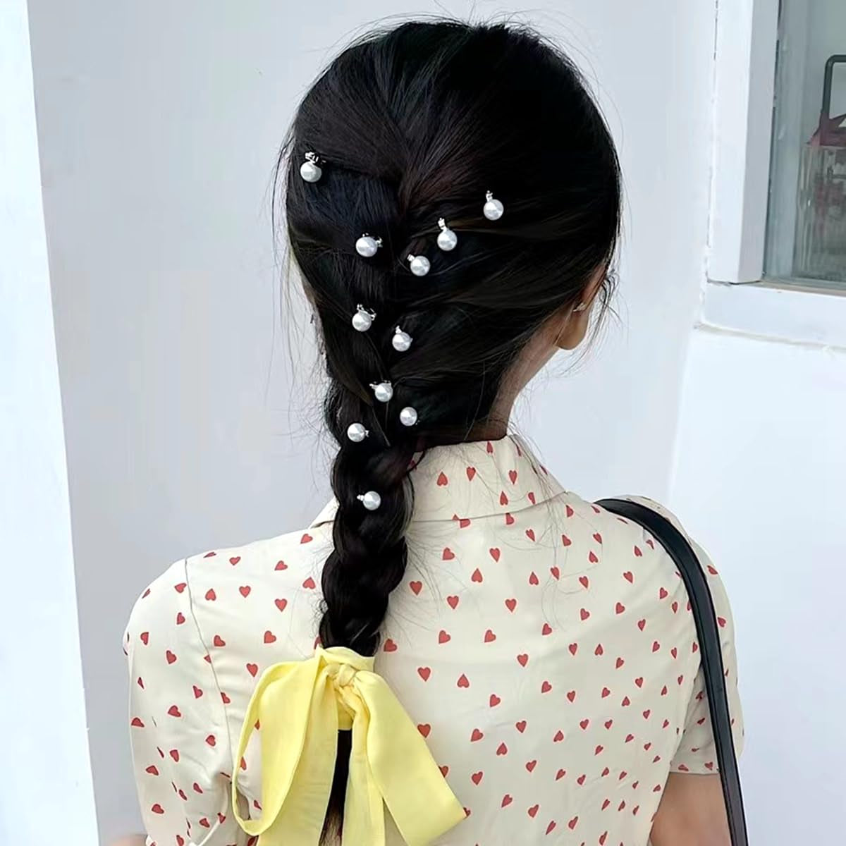 ✨ 30Pcs Mini Pearl Hair Pins – Elegant White Pearl Hair Accessories for Women & Girls