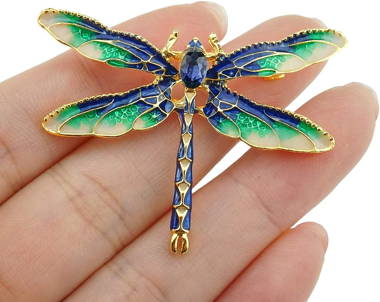 Dragonfly Brooch Pin – Acrylic Insect Breastpin for Women’s Clothing & Corsage
