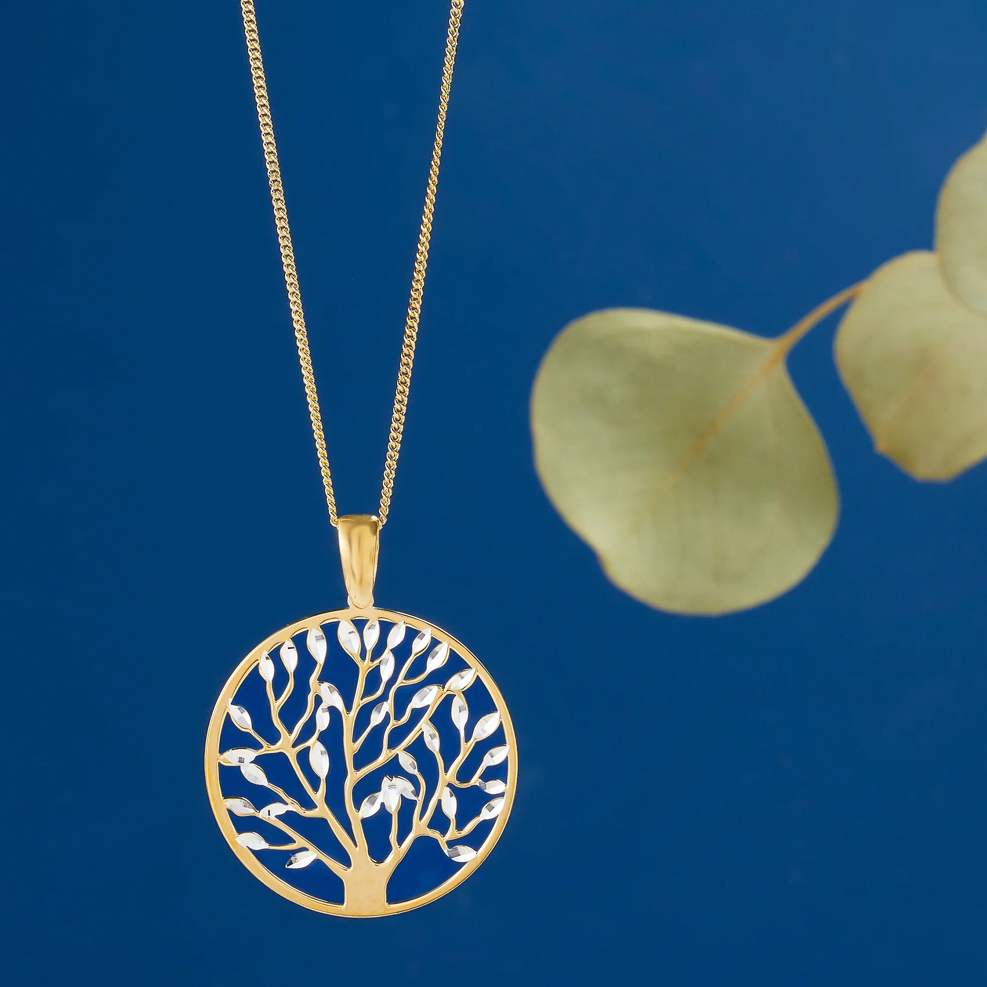Italian 18Kt Gold over Sterling Cut-Out Tree of Life Pendant Necklace – Women’s Fine Jewelry
