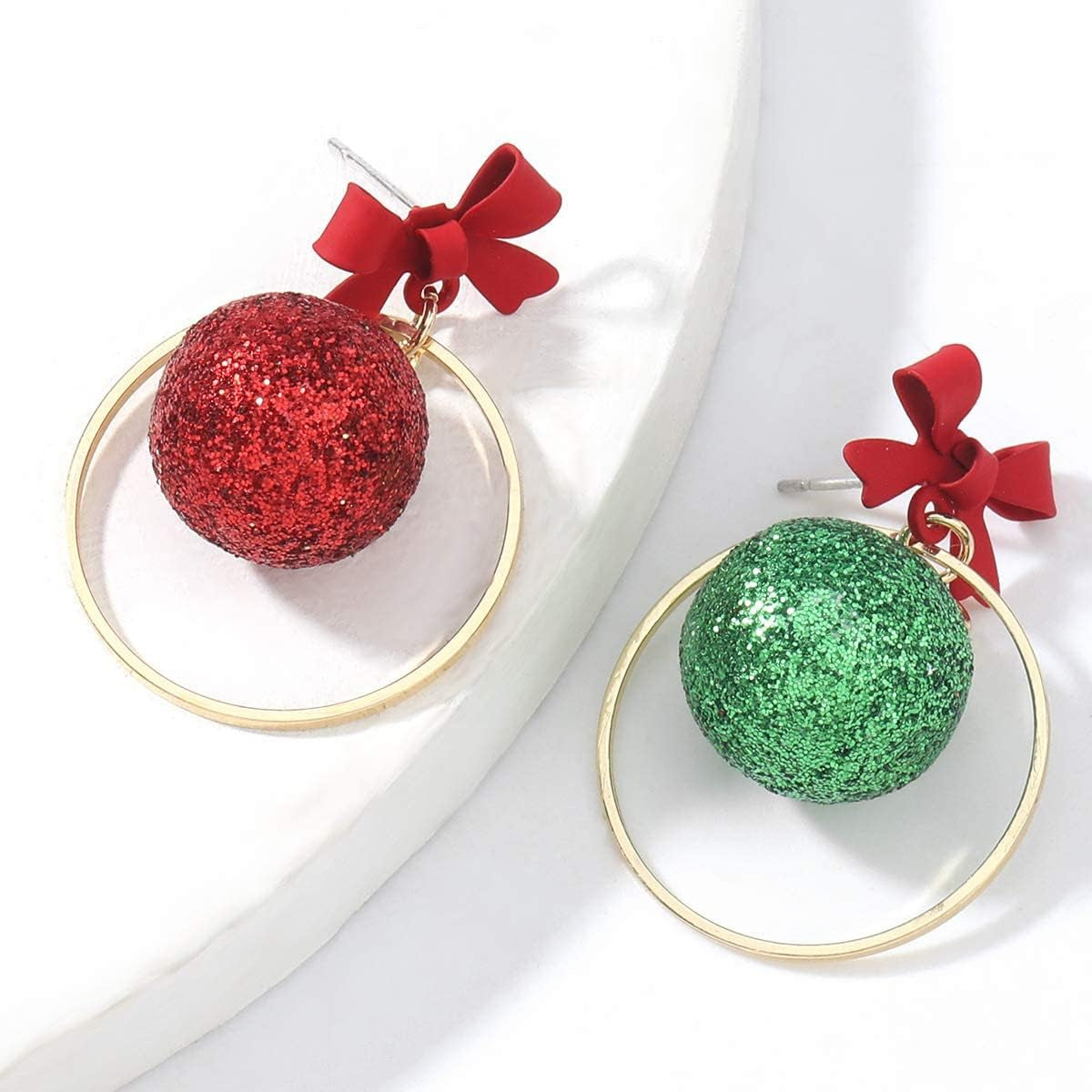 🎄 Christmas Earrings for Women – Festive Holiday Jewelry Collection (Christmas Ball, Tree, Green Leaf & Knit Designs)