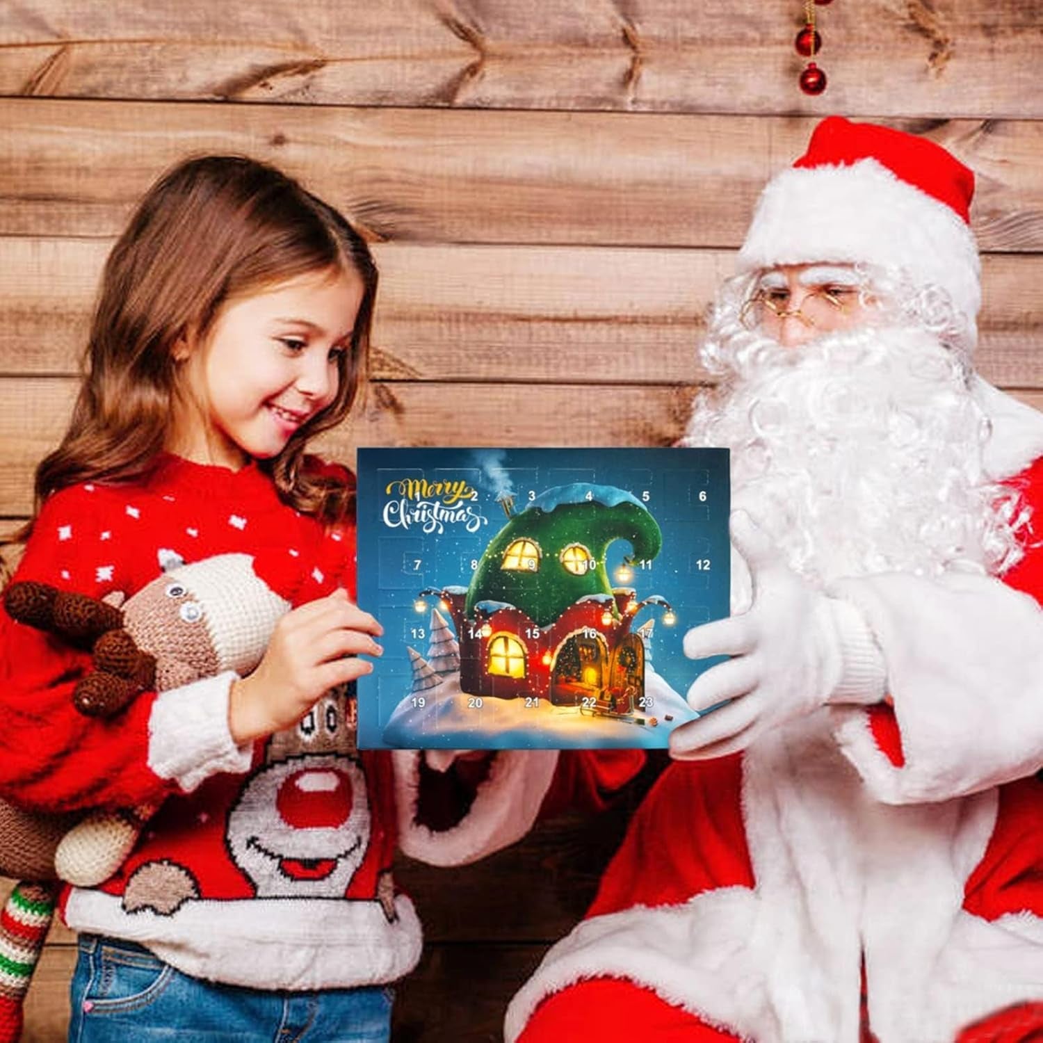 Christmas Advent Calendar Bracelets 2025 for Girls – 24 Days Xmas Countdown Kit