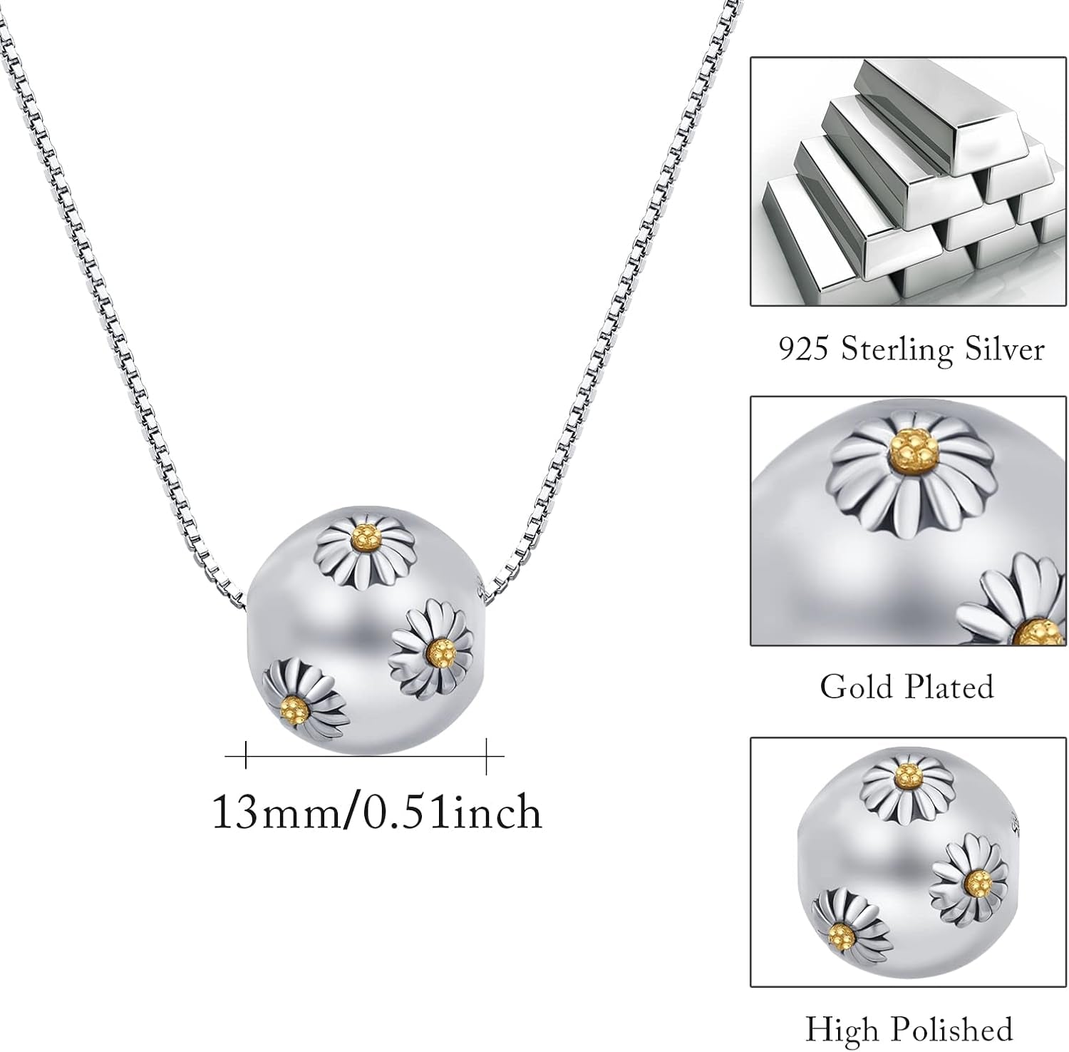 Urn Necklaces for Ashes for Women – 925 Sterling Silver Cremation Keepsake Jewelry