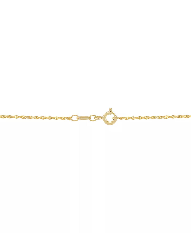 Cultured Freshwater Pearl (9mm) and Diamond Accent Pendant Necklace in 14K Gold – 18"