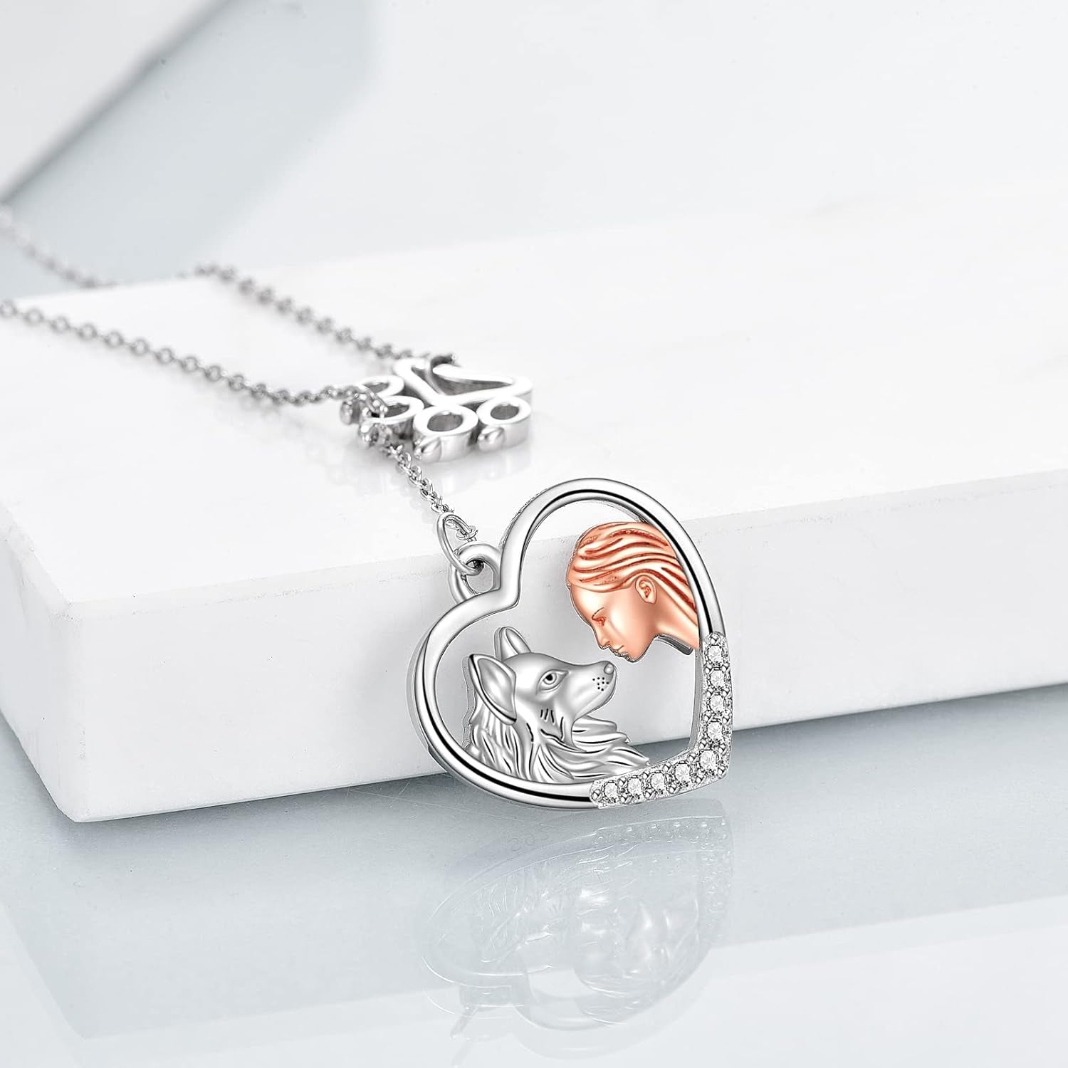 πΊπ΄ Wolf/Horse Gifts Necklace β Sterling Silver Y-Necklace Pendant for Teen Girls