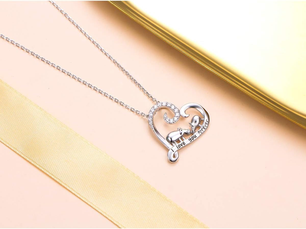 Forever Love Heart Pendant Necklace – S925 Sterling Silver