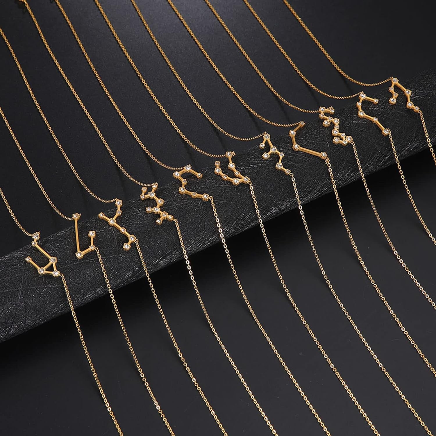 2PCS Zodiac Sign Necklace for Women
