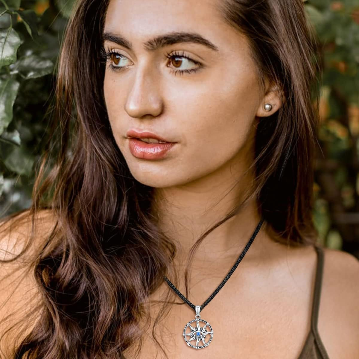 Viking Valknut Necklace for Men & Women – 925 Sterling Silver Pendant with Runes & Vegvisir Symbol