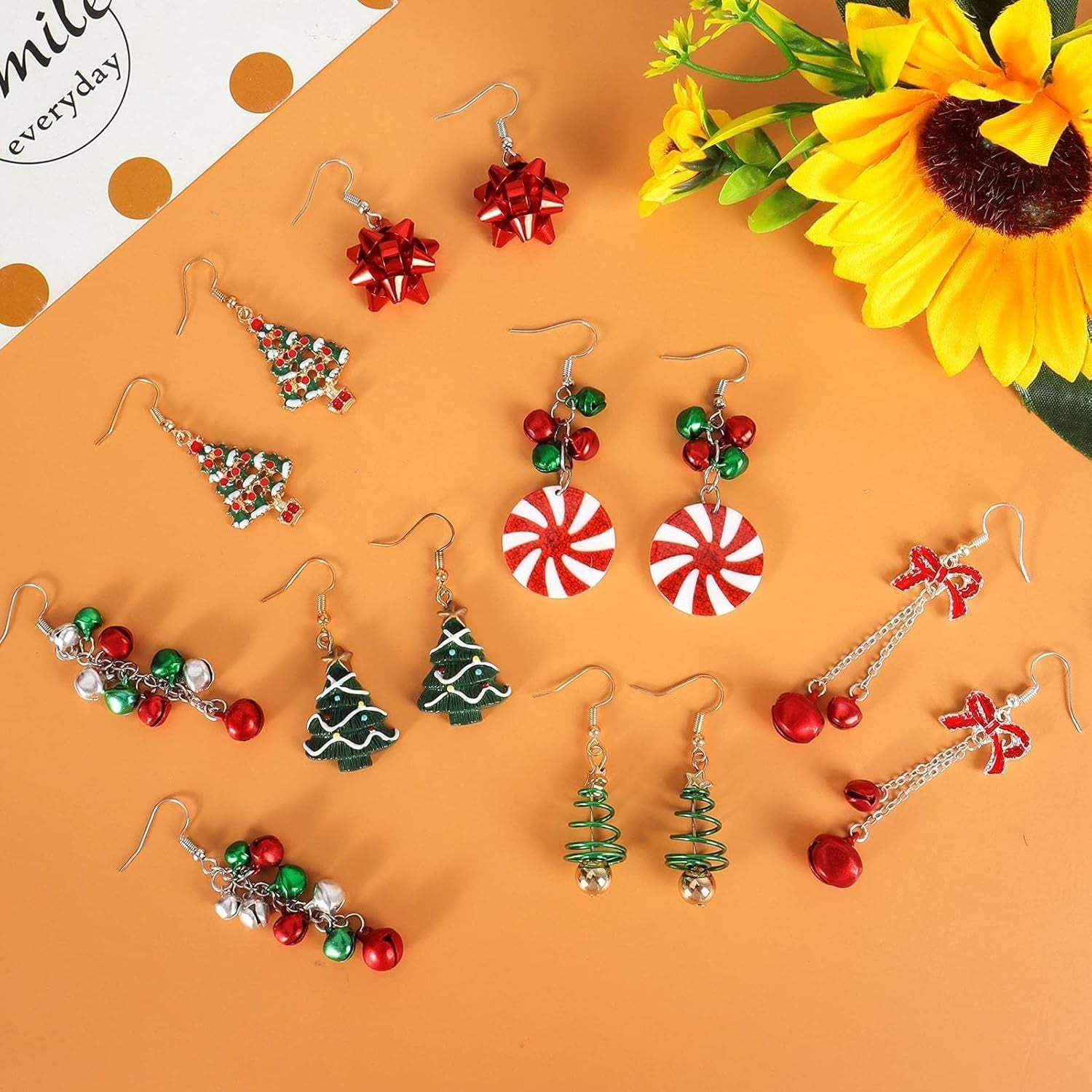 🎄 Christmas Earrings for Women – Holiday Jewelry Gift Set 2025 Festive Stocking Stuffers for Teen Girls & Women | Jingle Bells, Tree, Deer, Santa, Candy, Bow & Snowflake Designs