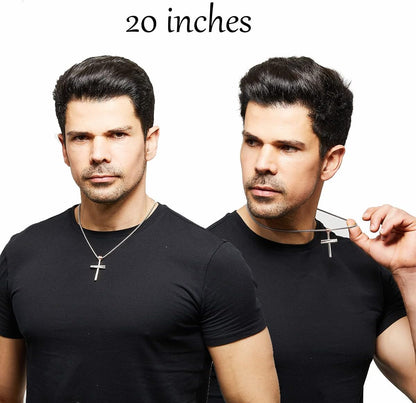 Cross Necklace Men Sports Stainless Steel Baseball Cross Necklaces Boys Gift