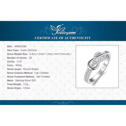 New Arrival Infinity Love Knot Gemstone Ring – 925 Sterling Silver Statement Jewelry for Women