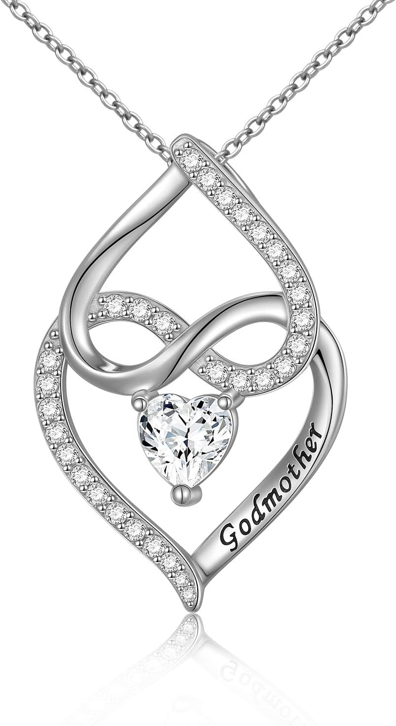 Mother Necklace – Sterling Silver Mom &amp; Child Forever Love Pendant