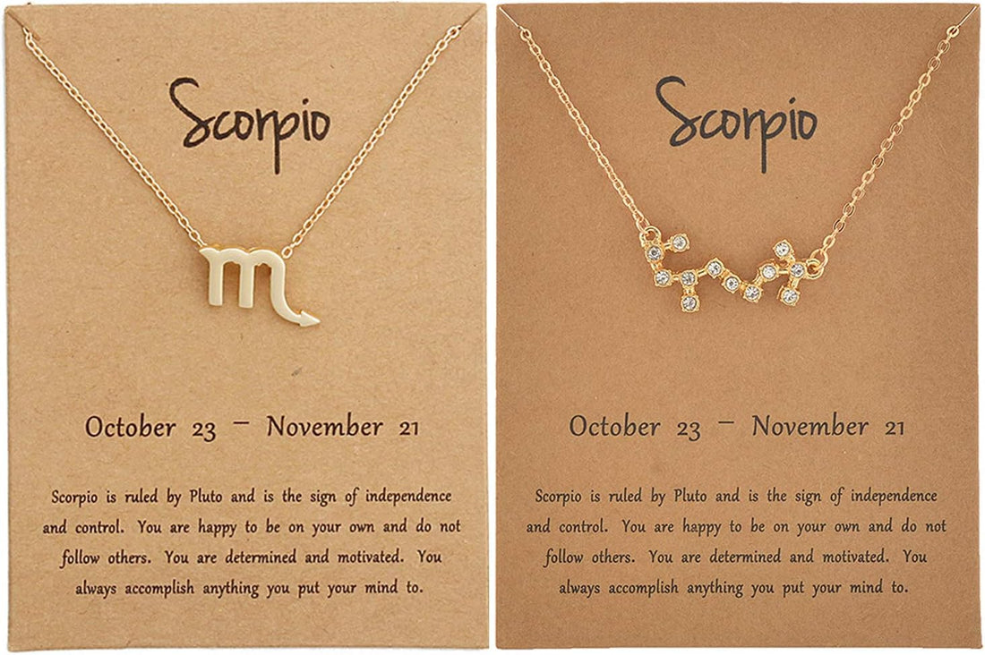 2PCS Zodiac Sign Necklace for Women