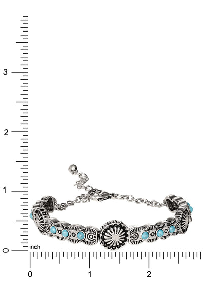 Turquoise Stone Bracelet – Natural Healing Gemstone Jewelry