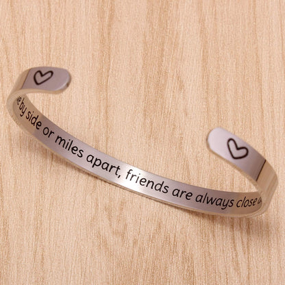 Inspirational Cuff Bracelet Bangle for Women &amp; Teen Girls – Motivational Quote Jewelry, Birthday &amp; Friendship Gift for Her, Mom