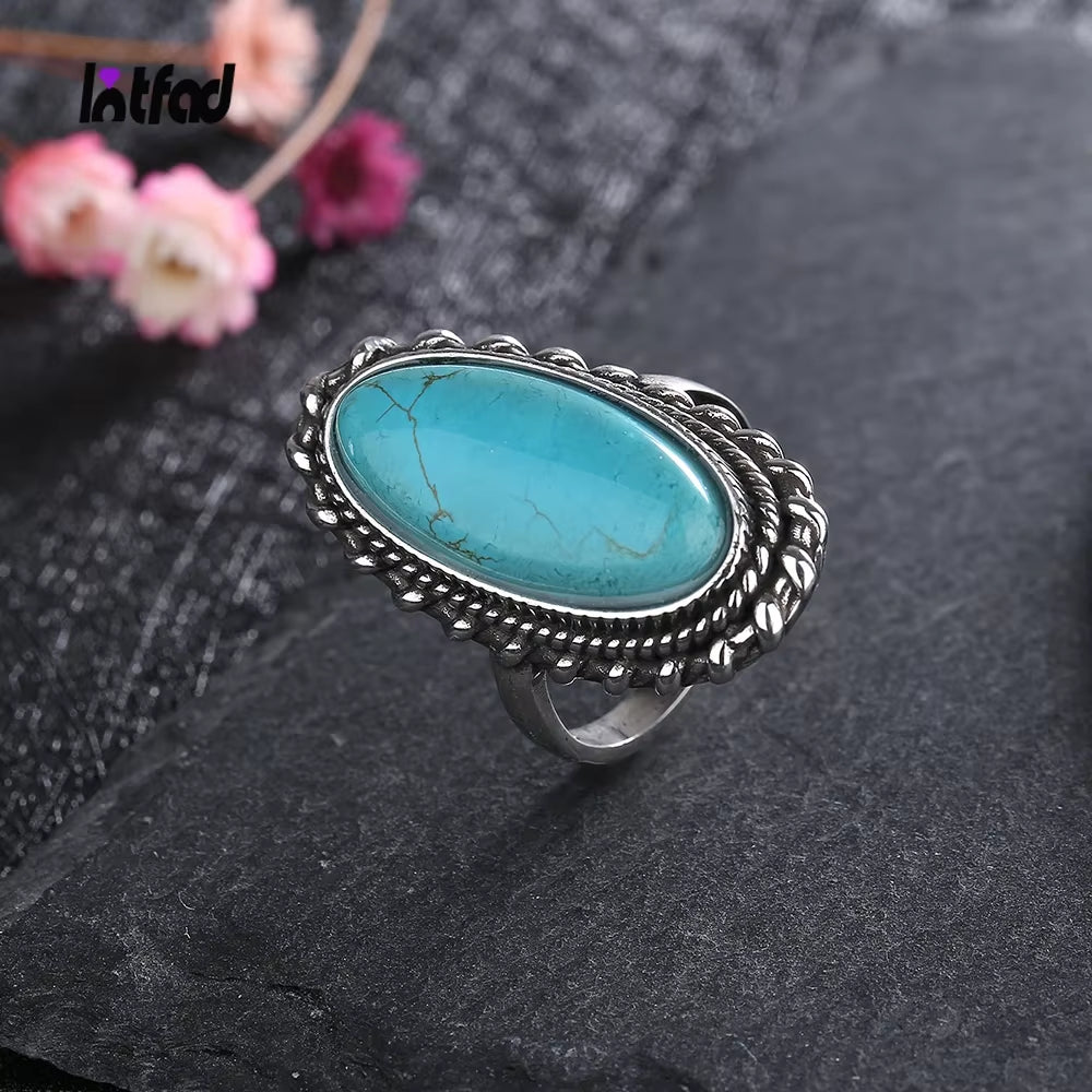 Desert Bloom Turquoise Ring – Bold Statement of Earthy Elegance &amp; Southwestern Charm