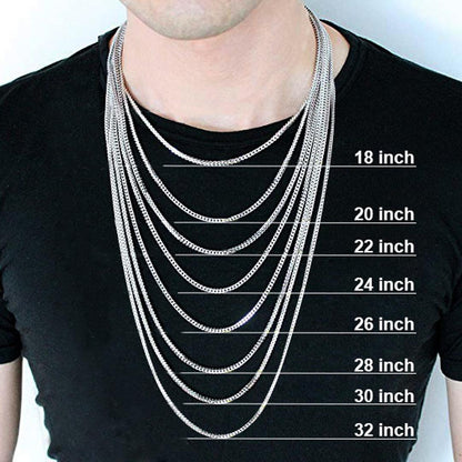 🖤 Men’s Franco Link Chain Necklace – 22” Black 316L Stainless Steel Jewelry