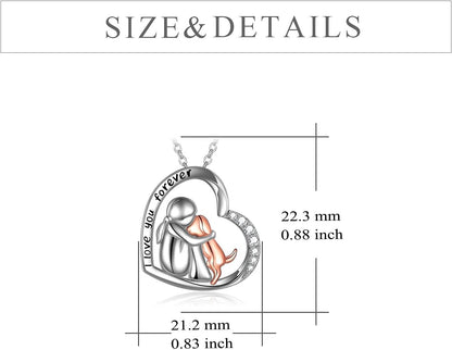 Sterling Silver Dog Pendant Necklace – Keepsake Memorial Jewelry for Dog Lovers