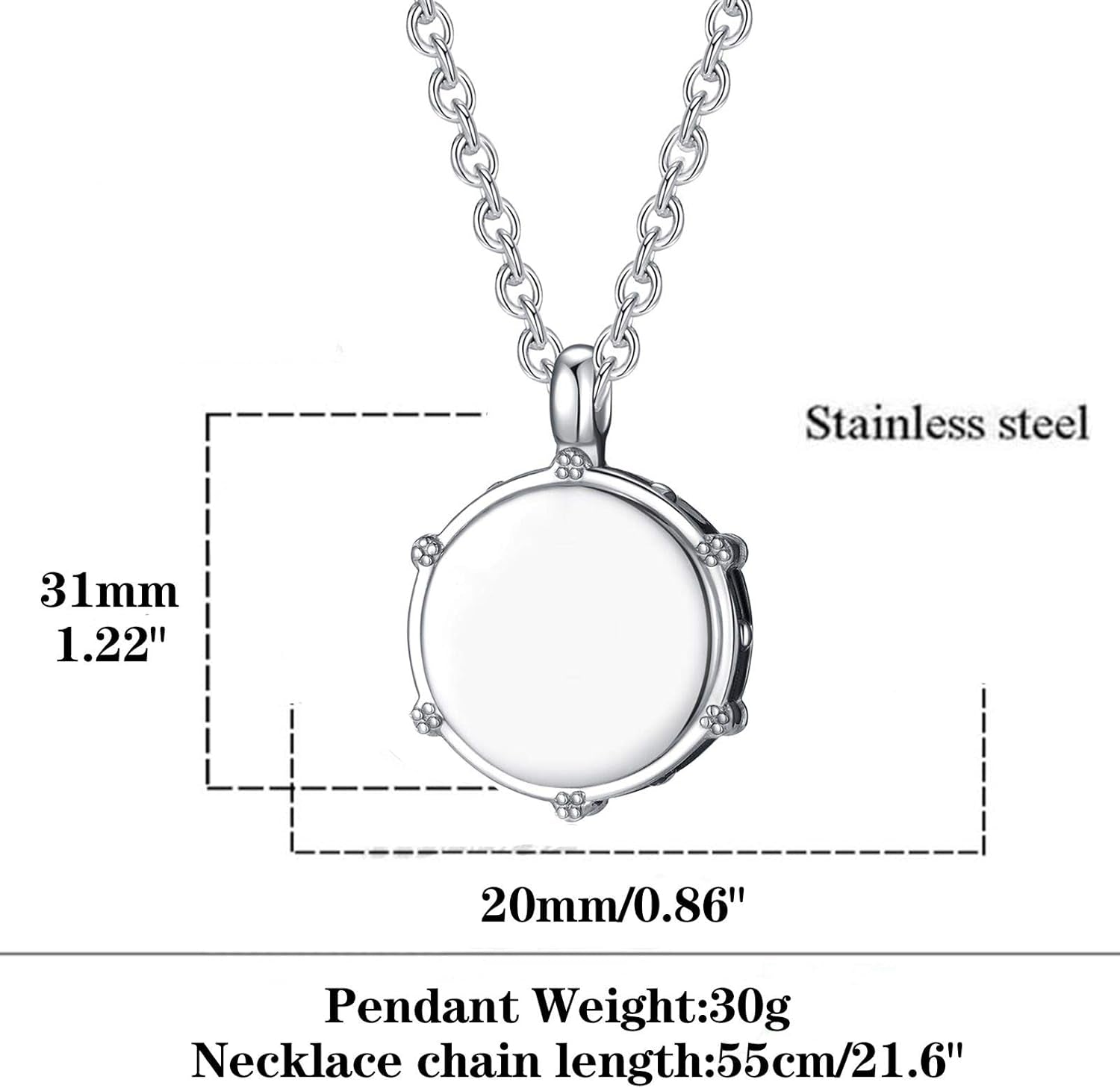 Rock Drum Necklace for Men – Stainless Steel Drumstick Pendant, Perfect Drummer Gift