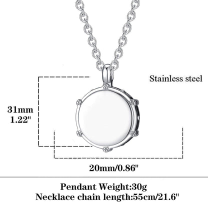 Rock Drum Necklace for Men – Stainless Steel Drumstick Pendant, Perfect Drummer Gift