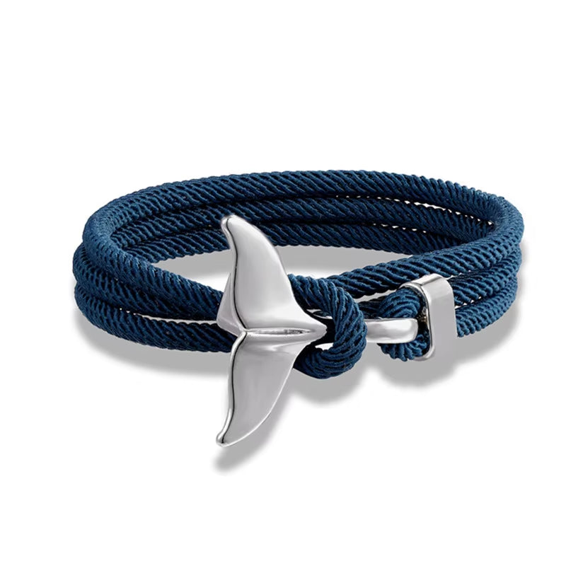 TideBond™ Whale Tail &amp; Anchor Bracelet – Ocean-Inspired Symbol of Unity for Hearts That Drift Together