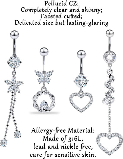 Dangle Belly Button Rings Belly Button Ring Belly Rings Belly Piercing Jewelry Belly Piercing Belly Button Rings Long Belly Button Rings Belly Ring Navel Rings Belly Rings Dangling