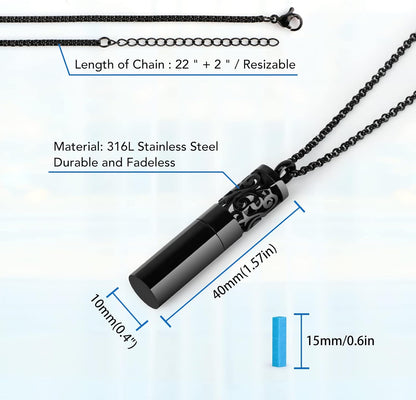 2PCS Essential Oil Diffuser Necklaces for Women – Stainless Steel Aromatherapy Pendant Lockets with 20 Felt Pads | Mother&
