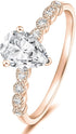 1.5Ct Teardrop Engagement Ring for Women – Marquise Pear-Shaped Cubic Zirconia Promise Ring (Sizes 4–12)