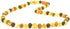 Raw Baltic Amber Necklace – Handmade Cognac, Cherry, Lemon & Multi-Color Baroque Beads for Adults