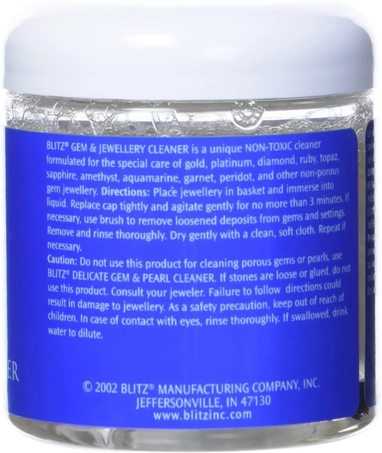 Gem &amp; Jewelry Cleaner with Basket &amp; Brush -  8 Fluid Ounces